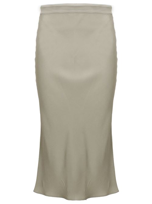 Sage green silk blend skirt Federica Tosi | FTE24GO0410600